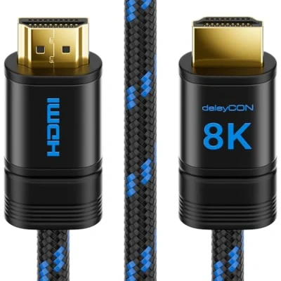 Afbeelding van deleyCON 5m 8K HDMI 2.1 Kabel (48G, ULTRA Highspeed) 8K@60Hz 4K@120Hz 2K@144Hz/165Hz EARC HDCP 2.3/2.2 Compatibel met DTS:X Dynamic HDR Dolby Atmos TV PS5 Xbox Soundbar Monitor