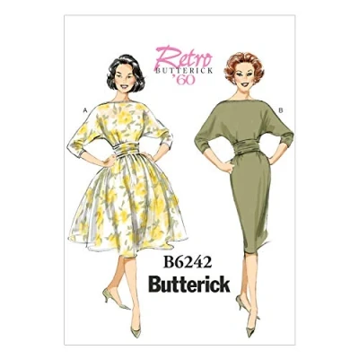 Afbeelding van Butterick Patronen 6242, misses jurk, maten, meerkleurig, E5 (14 16 18 20 22)