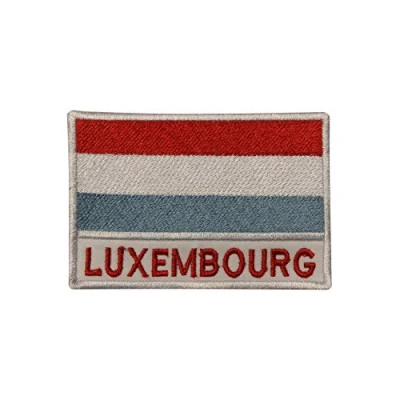 Afbeelding van LUXEMBOURGE nationale vlag geborduurd ijzer op patch naaien badge voor kleding etc
