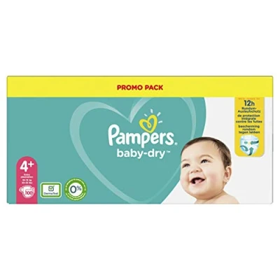 Afbeelding van Pampers Baby Dry Maat 4+ Mega Pack 100 luiers