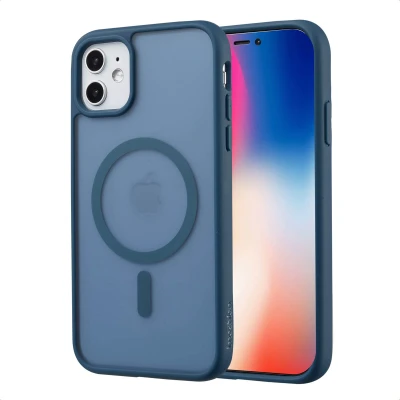 Afbeelding van Apple iPhone 11 MagSafe Hoesje Kunststof imoshion Hardcase/Backcover Donkerblauw Telefoonhoesje