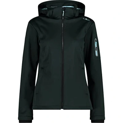 Afbeelding van CMP Melange softshelljas voor dames, met afneembare capuchon