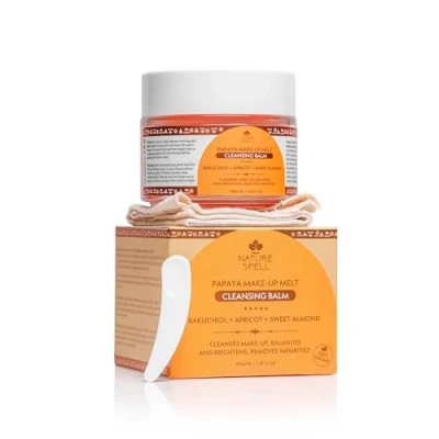 Afbeelding van Nature Spell Papaya Cleansing Balm 100ml Make Up Remover Melt Gezichtsreiniger Huidverzorging voor alle huidtypes