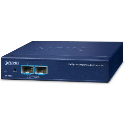 Afbeelding van Planet XT 915A 2 poorts 10G/1GBASE X SFP beheerde mediaconverter, Data converter