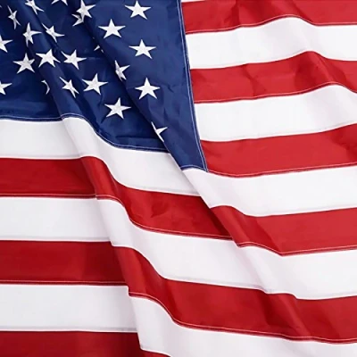 Afbeelding van ANLEY EverStrong Series Amerikaanse vlag 2X3 voet Heavy Duty nylon geborduurde sterren en genaaide strepen 4 rijen lock stitching USA bannervlaggen met koperen doorvoertules Ft