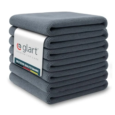 Afbeelding van Glart 7 delige set multifunctionele pluizige microvezeldoeken 380 GSM voor de auto, motor &amp; polijstmachine, &#039;car detailing&#039;, autolak ontzien, pluisvrij, sterk absorberend 40 x cm