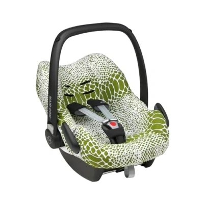 Afbeelding van Meyco Baby Snake autostoelhoes avocado groep 0+