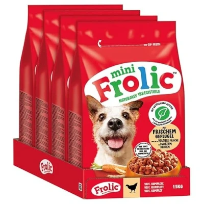 Afbeelding van Frolic Mini droogvoer voor kleine honden met vers rundvlees 4 x 1,5 kg