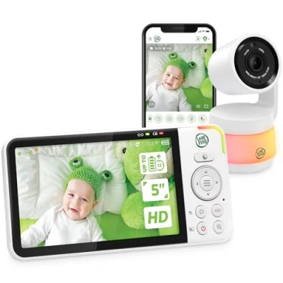 Afbeelding van LeapFrog LF925HD babyfoon met camera, 720p, 5 inch HD kleurendisplay Slimme babyfoons, kantel/draaibare camera en app, videobabyfoon wifi, temperatuur /vochtigheidssensor