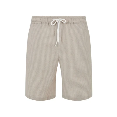 Afbeelding van Urban Classics Basic Seersucker Shorts, Heren, Maat: Small, Cloud