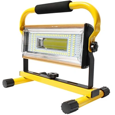 Afbeelding van Orchidtent Oplaadbare LED Werklamp, 100 W Bouwlamp Werklicht Werkschijnwerper Koplamp Draagbare USB Batterij Schijnwerper Staande Werklamp 360 rotatie