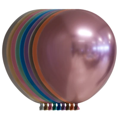 Afbeelding van Chroom ballonnen assorti 10 stuks