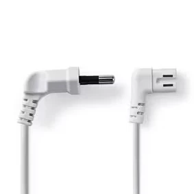 Afbeelding van C7 kabel Nedis 2 meter (Haaks, Links/rechts)