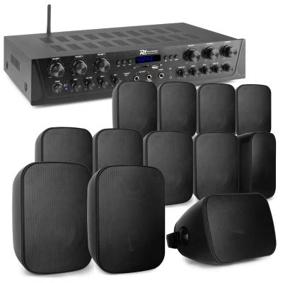 Afbeelding van Power Dynamics geluidsinstallatie met PV260BT 6 zone stereo versterker