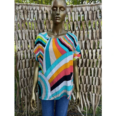 Afbeelding van Top Retro Print One Size (Maat 38 t/m 42)