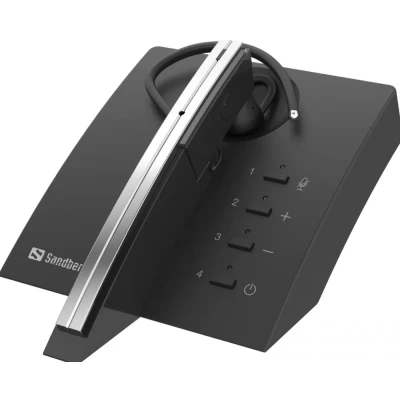Afbeelding van Sandberg 126 25 hoofdtelefoon/headset oorhaak Bluetooth Oplaadhouder Zwart, Grijs