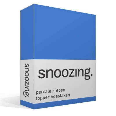 Afbeelding van Snoozing Topper Hoeslaken Eenpersoons 90x200 cm Percale katoen Meermin