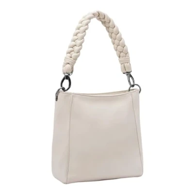 Afbeelding van FREDsBRUDER Schoudertas Good Vibes Only Midi Hobo Bag Oat Milk Crème