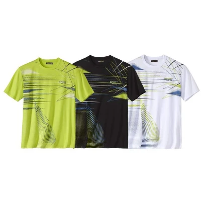 Afbeelding van Atlas for Men Set van 3 Graphic Sport T shirts Heren Verkrijgbaar in grote maten 4XL