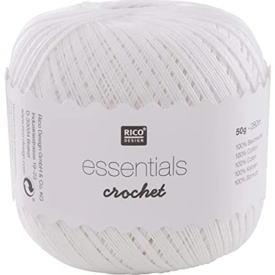 Afbeelding van Rico Design Essentials Crochet, 100% katoen, wit