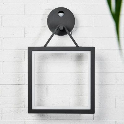 Afbeelding van Lucande Wandlampen buiten 1licht aluminium, kunststof H: 48.3 cm grafietgrijs, wit Inclusief lichtbron