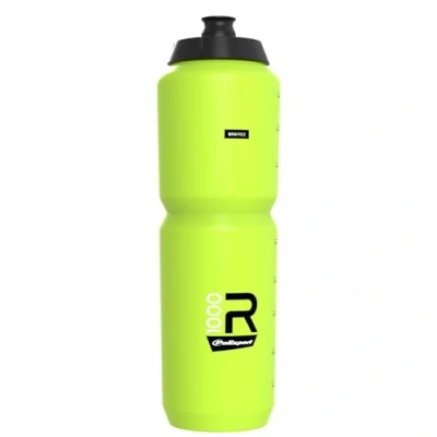 Afbeelding van POLISPORT 8649100011 Fietsfles van het model R Collection R1000 met een inhoud 1000 ml. BPA vrije bidon voor fietsers in limoen groen