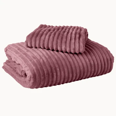 Afbeelding van Tot 70% korting Dekbedovertrek Teddy Rib Old Pink