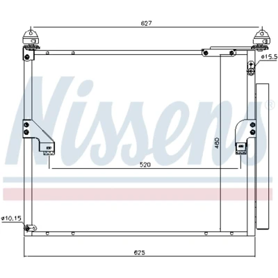 Afbeelding van Nissens Airco condensor 940508