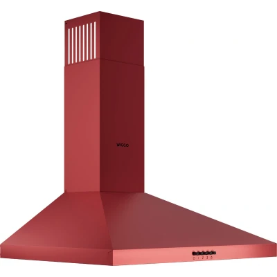 Afbeelding van Wiggo WE A630P(R) Wandschouw Afzuigkap 60cm Rood
