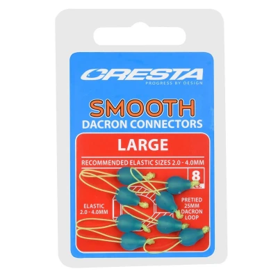 Afbeelding van Cresta Smooth Dacron Connectors (8 pcs) Maat : Large