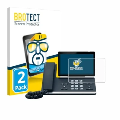 Afbeelding van BROTECT (2 Stuks) Schermbeschermer voor Yealink SIP T57W Screen Protector Transparant