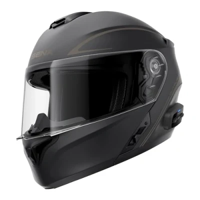Afbeelding van Sena Outrush R Bluetooth modulaire motorhelm met intercomsysteem (matzwart, XXL)