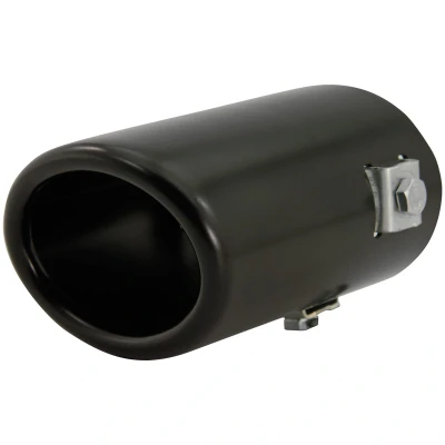 Afbeelding van AutoStyle Uitlaatsierstuk Staal/Zwart ovaal 80x60mm lengte 105mm &gt;55mm aansluiting