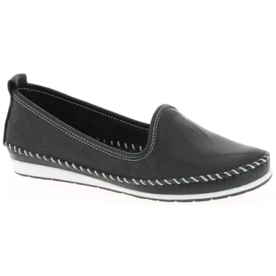 Afbeelding van Andrea Conti Dames Slipper 0027449 Ballerina Mocassins, Zwart 002, 37 EU