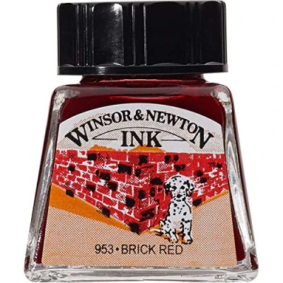 Afbeelding van Winsor &amp; Newton Drawing Ink Brick Red 14ml