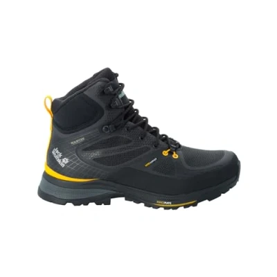 Afbeelding van Jack Wolfskin Force Trekker Texapore MID M Outdoorschoenen, Heren, Maat: 45, Black/yellow Textiel