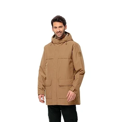 Afbeelding van Jack Wolfskin Regenjas, Heren, Maat: Large, Chipmunk