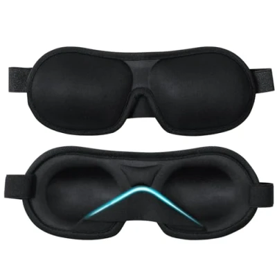 Afbeelding van Brencco slaapmasker voor vrouwen en heren, ademend 3D slaapmasker, 100% lichtblokkerend oogmasker, slapen, reizen, yoga