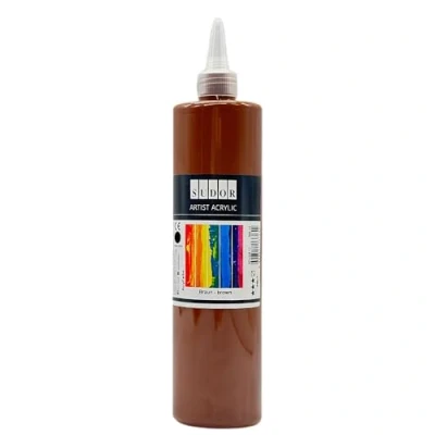 Afbeelding van SÜDOR acrylverf 500 ml hoogwaardige voor kunstenaars, knutselen (bruin)