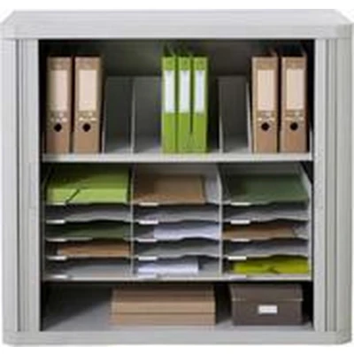 Afbeelding van PAPERFLOW documentenbak, flexibele verdeler, zwart, 1.010 mm