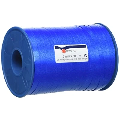 Afbeelding van Cadeaulint/sierlint in de kleur blauw 5 mm x 500 meter Cadeauversiering