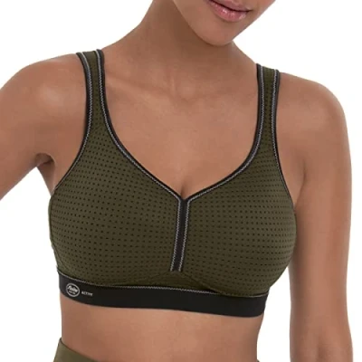 Afbeelding van Anita Performance Beugel BH, Dames, Maat: 80A, Dark oliv schwarz