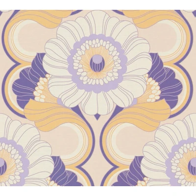 Afbeelding van AS Creation Retro Chic 39530 3 / 395303 Paars Geel