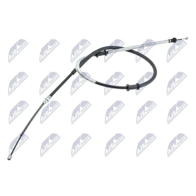 Afbeelding van NTY HLR FT 004 Handremkabel Rechts achter 1740, 1447 Trommelrem FIAT: Doblo I Cargo