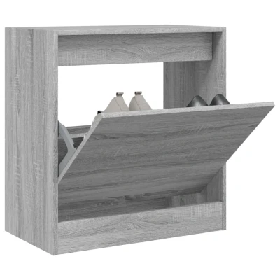 Afbeelding van Schoenenkast 60x34x63,5 cm bewerkt hout grijs sonoma eikenkleur