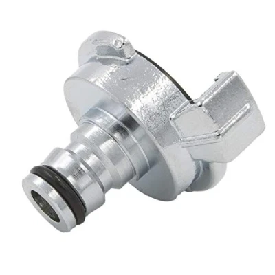 Afbeelding van SpiceFlow GEKA snelkoppeling met 1/2 inch steekkoppeling Gardena compatibel massieve uitvoering in chroom/messing