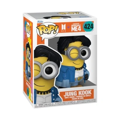 Afbeelding van Minions Despicable Me 4 BTS Jung Kook vinylfiguur 424 Funko Pop! meerkleurig