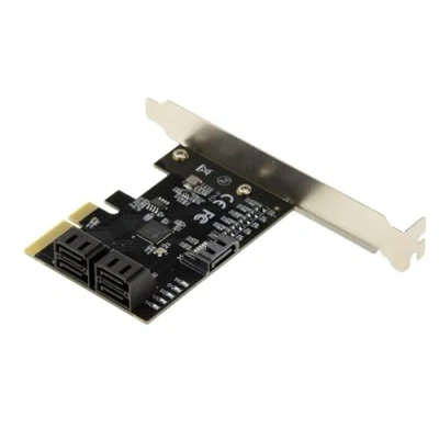 Afbeelding van KALEA INFORMATIQUE PCIe 3.0 x4 controllerkaart met 5 poorten voor SATA 6G CHIPSET JMB585 harde schijven