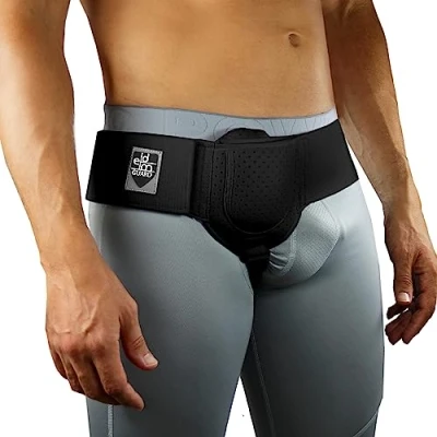 Afbeelding van Everyday Medical Hernia Guard Inguinale Riem voor Mannen, Postoperatie Ondersteuning Truss Inguinale, Lieshernia Verstelbare Tailleband Zwart, Large/XL
