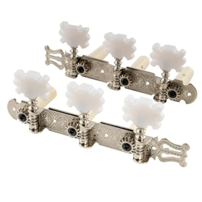 Afbeelding van Musiclily Pro 3L3R Lyra stijl Gitaar Tuners Stemmechanieken Set voor Klassieke Gitaar, Nikkel